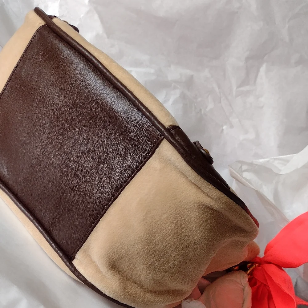 JC Velvet Cream Crest n'  👑 Orange Gold Black Monogram Crystal Embellished NWT - Picture 11 of 12